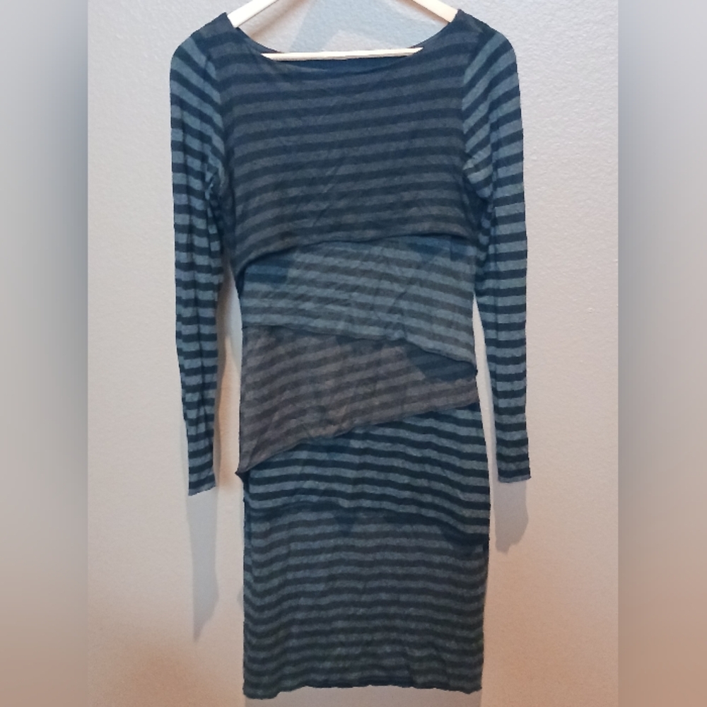 Joseph Ribkoff Tiered Long Sleeve Dress, Womens Size 6